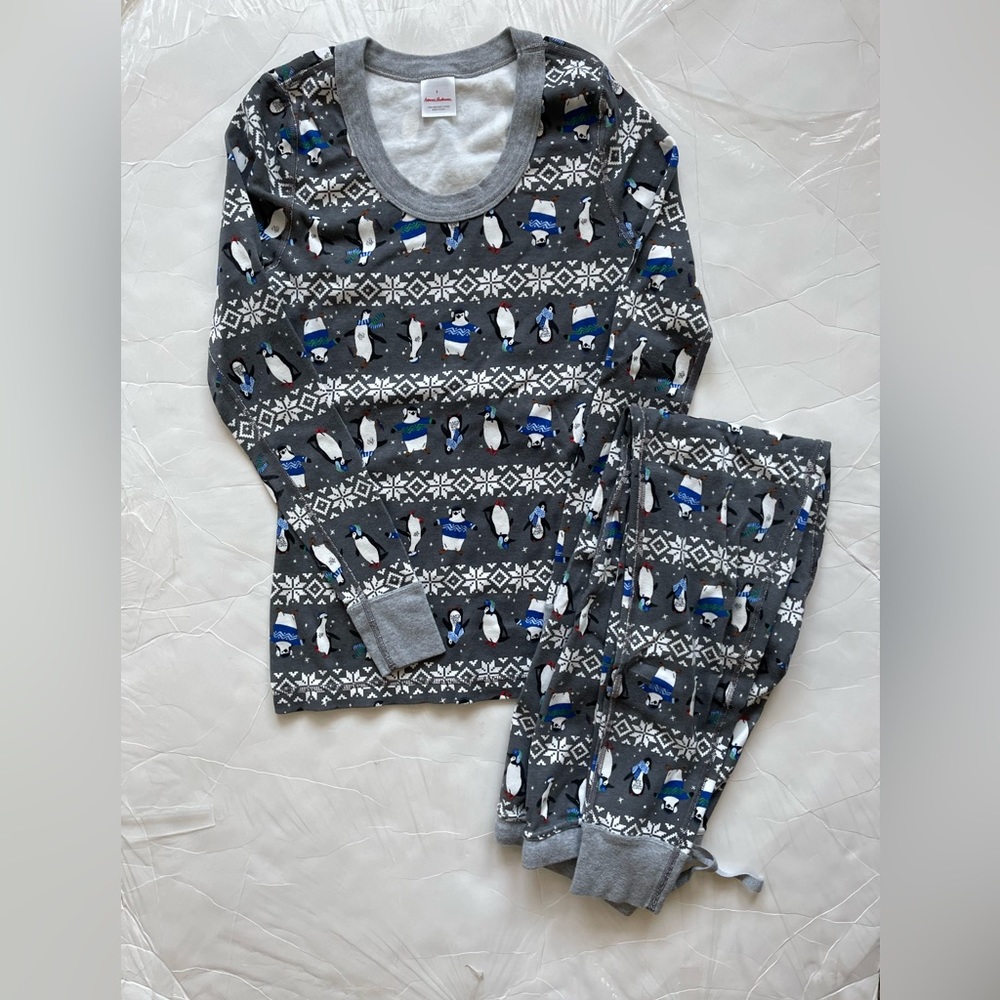 Hanna Andersson Women Winter Penguin Pajama size S